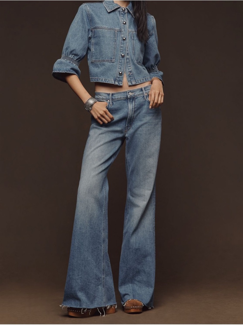 MOTHER The Doozy Fray Mid-Rise Bootcut Flare Women's Jeans